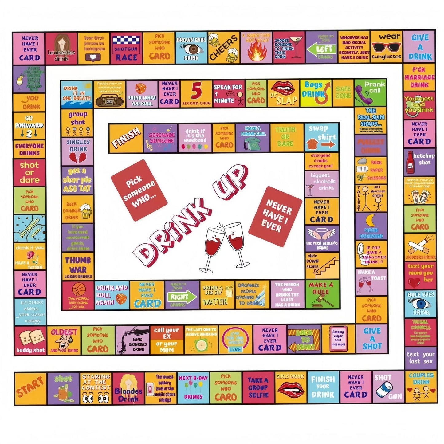 Couple Board Game Adultopoly Drinking Adult Date Night Game Monopoly Board Game Chess and Cards