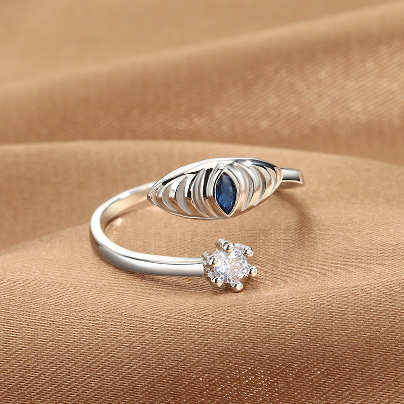 Jewelry Devil's Eye Blue Eye Open Ring Factory Direct Sale