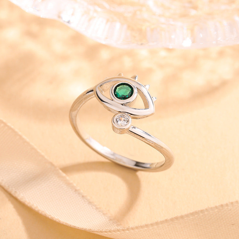 Jewelry Devil's Eye Blue Eye Open Ring Factory Direct Sale