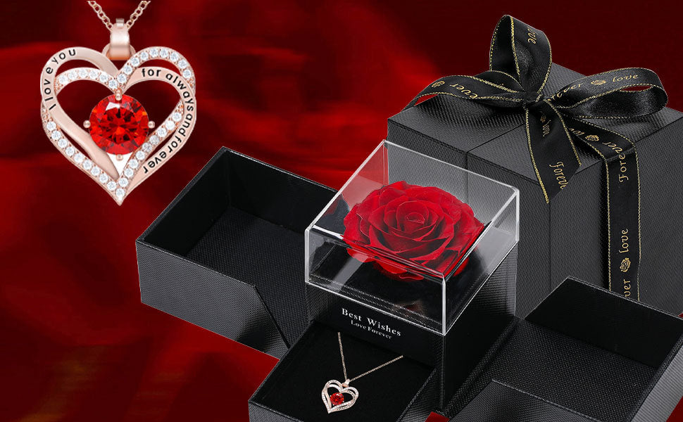 Heart-shaped Necklace for Women Double Heart Versatile Pendant Collarbone Chain Valentine's Day