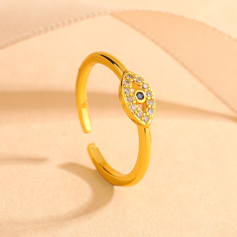 Jewelry Devil's Eye Blue Eye Open Ring Factory Direct Sale