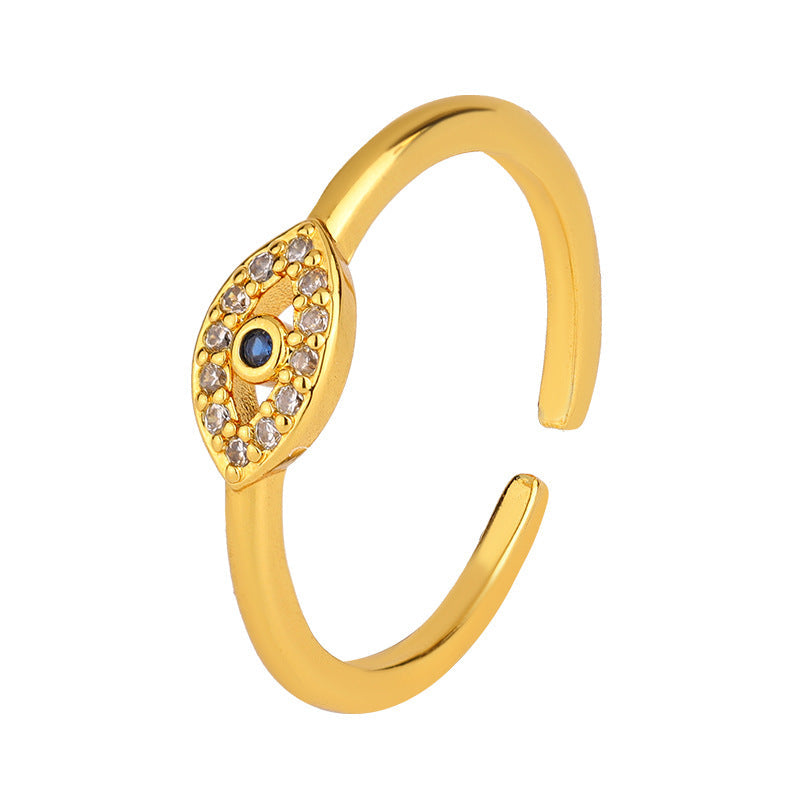 Jewelry Devil's Eye Blue Eye Open Ring Factory Direct Sale