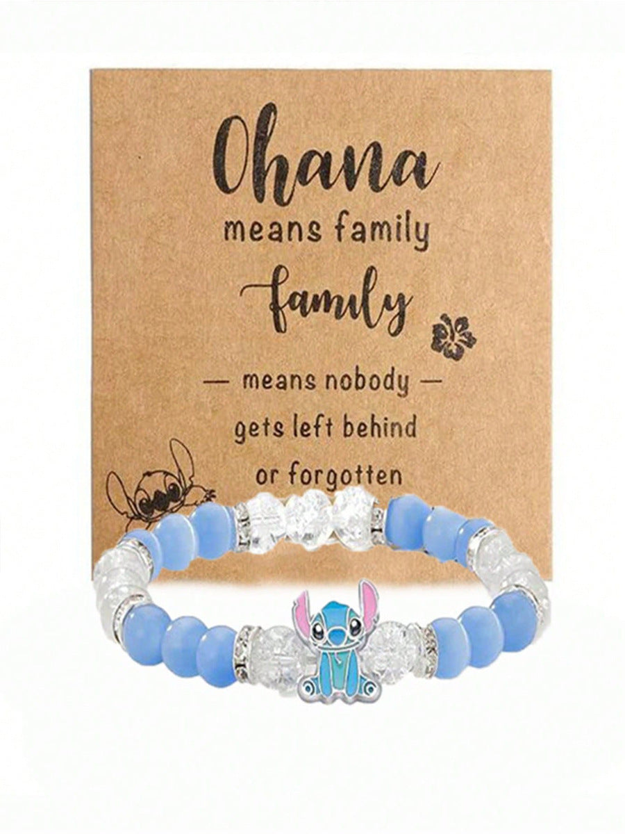 Cartoon Character Braided Bracelet Couple Style Cute Funny Blue