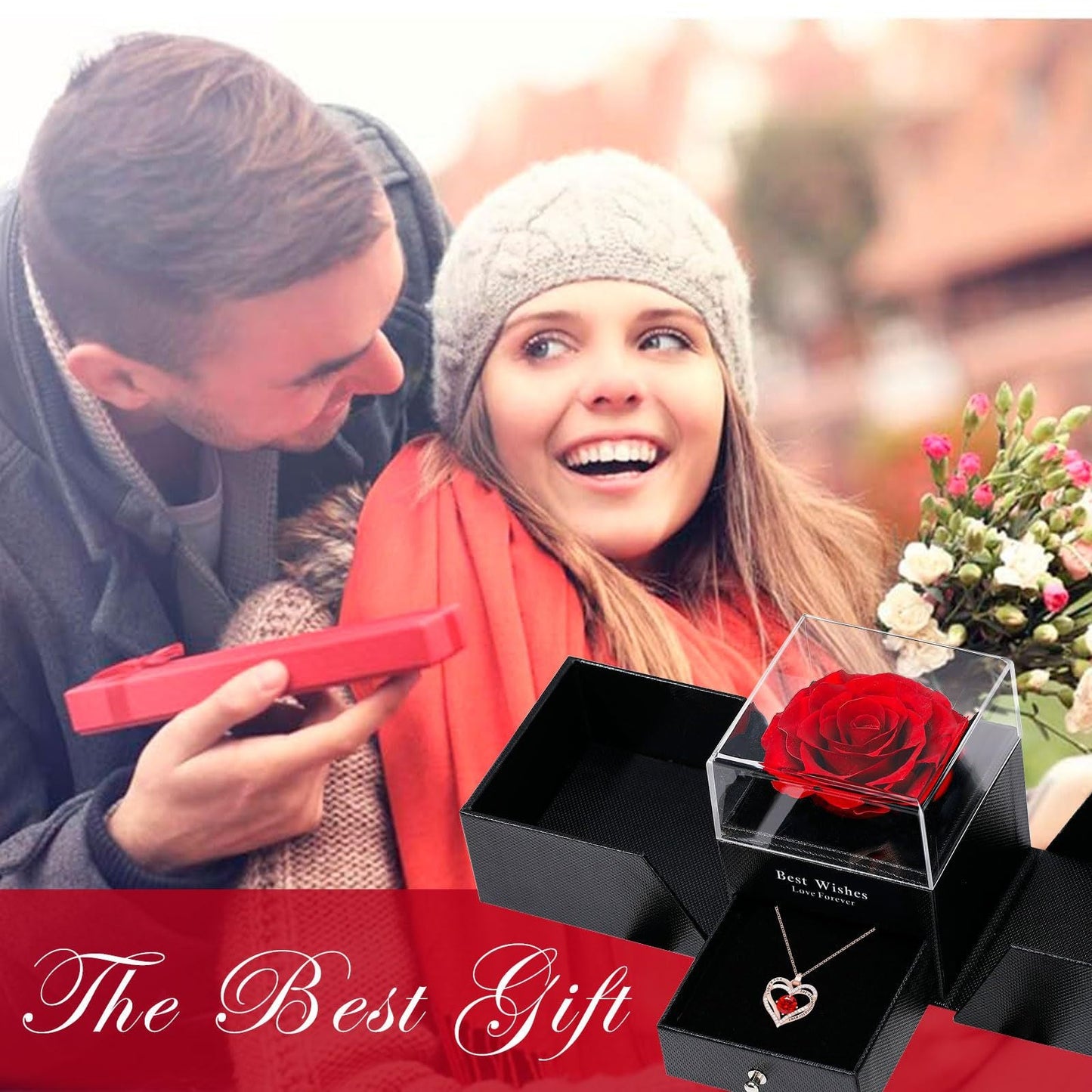 Heart-shaped Necklace for Women Double Heart Versatile Pendant Collarbone Chain Valentine's Day