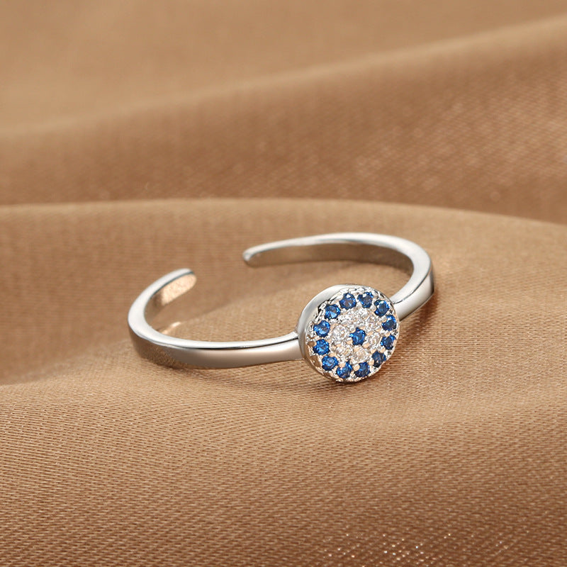 Jewelry Devil's Eye Blue Eye Open Ring Factory Direct Sale