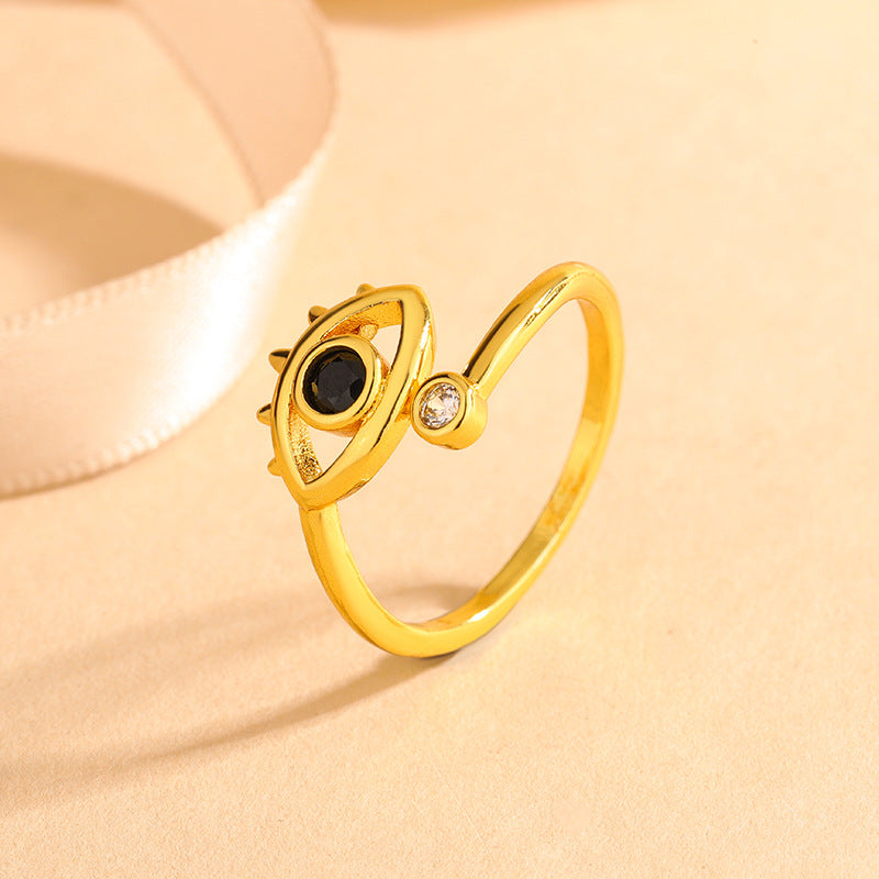 Jewelry Devil's Eye Blue Eye Open Ring Factory Direct Sale