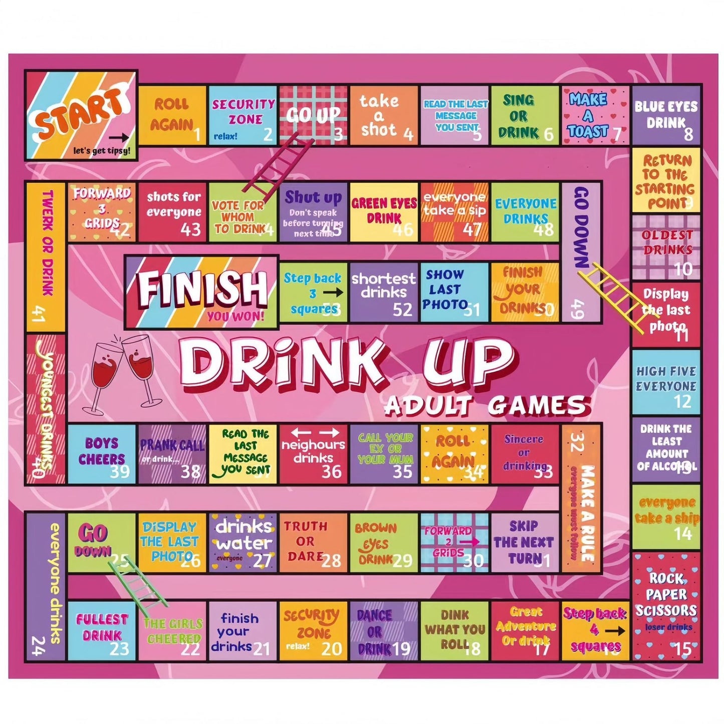 Couple Board Game Adultopoly Drinking Adult Date Night Game Monopoly Board Game Chess and Cards