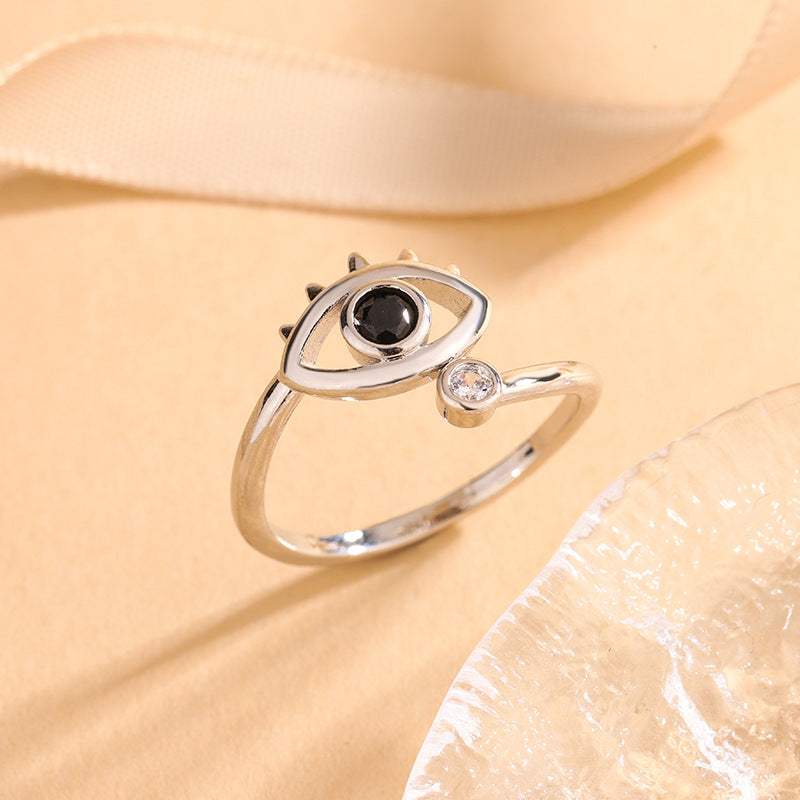 Jewelry Devil's Eye Blue Eye Open Ring Factory Direct Sale