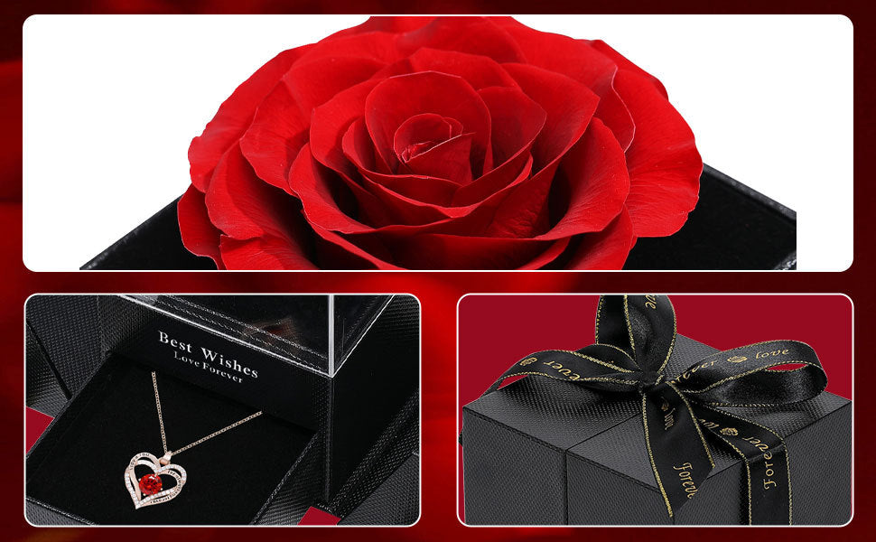 Heart-shaped Necklace for Women Double Heart Versatile Pendant Collarbone Chain Valentine's Day