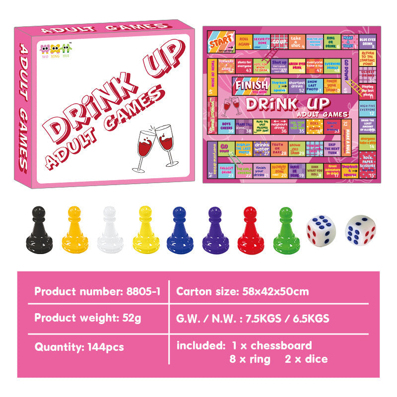 Couple Board Game Adultopoly Drinking Adult Date Night Game Monopoly Board Game Chess and Cards