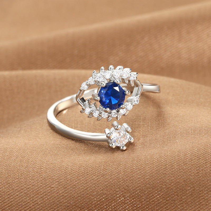 Jewelry Devil's Eye Blue Eye Open Ring Factory Direct Sale