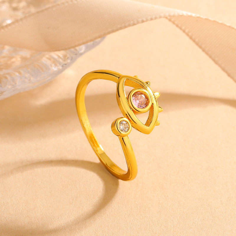 Jewelry Devil's Eye Blue Eye Open Ring Factory Direct Sale