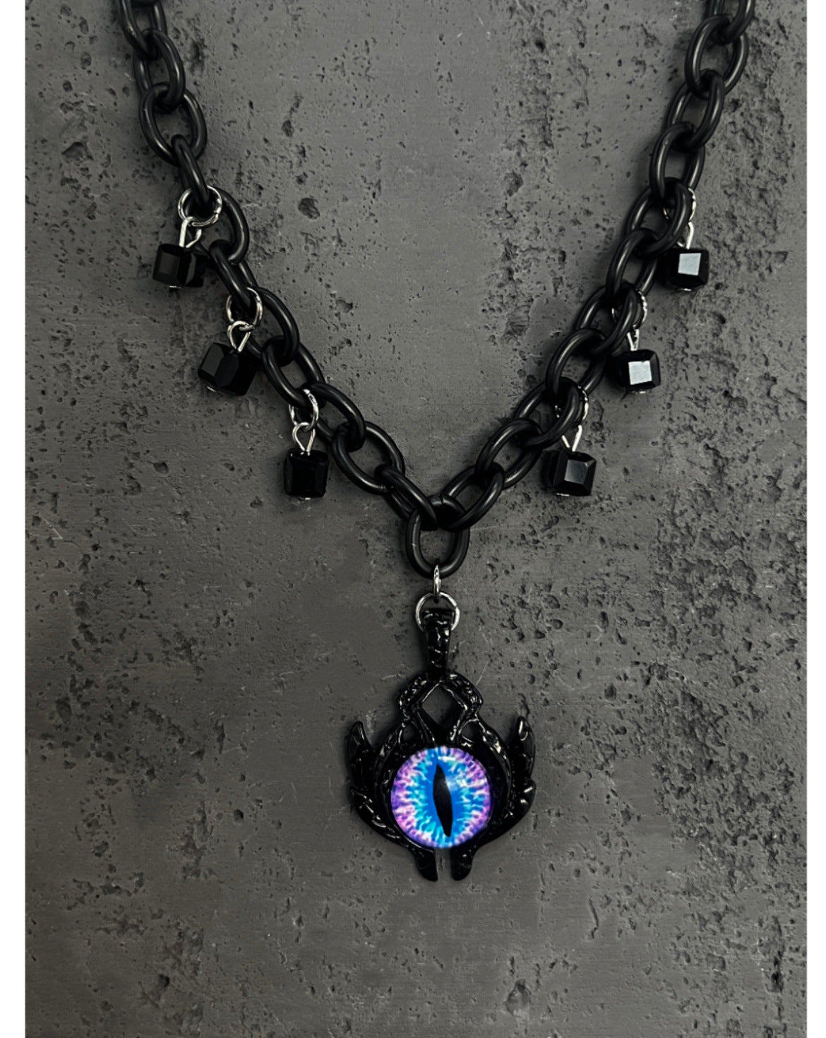 Dark Style Demon Eye Necklace Niche Hip Hop Choker Design High-End Clavicle Chain